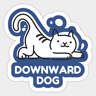 Cat the Dog - Downward Cat Sticker